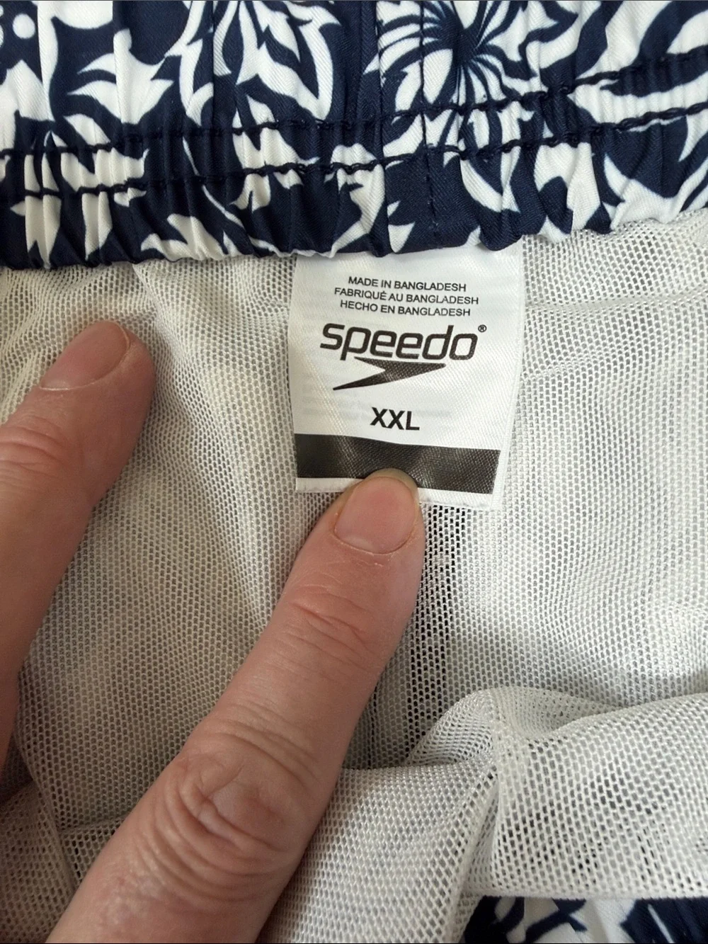 2 pair of Men's XXL Swim Trunks with Drawstring Waist